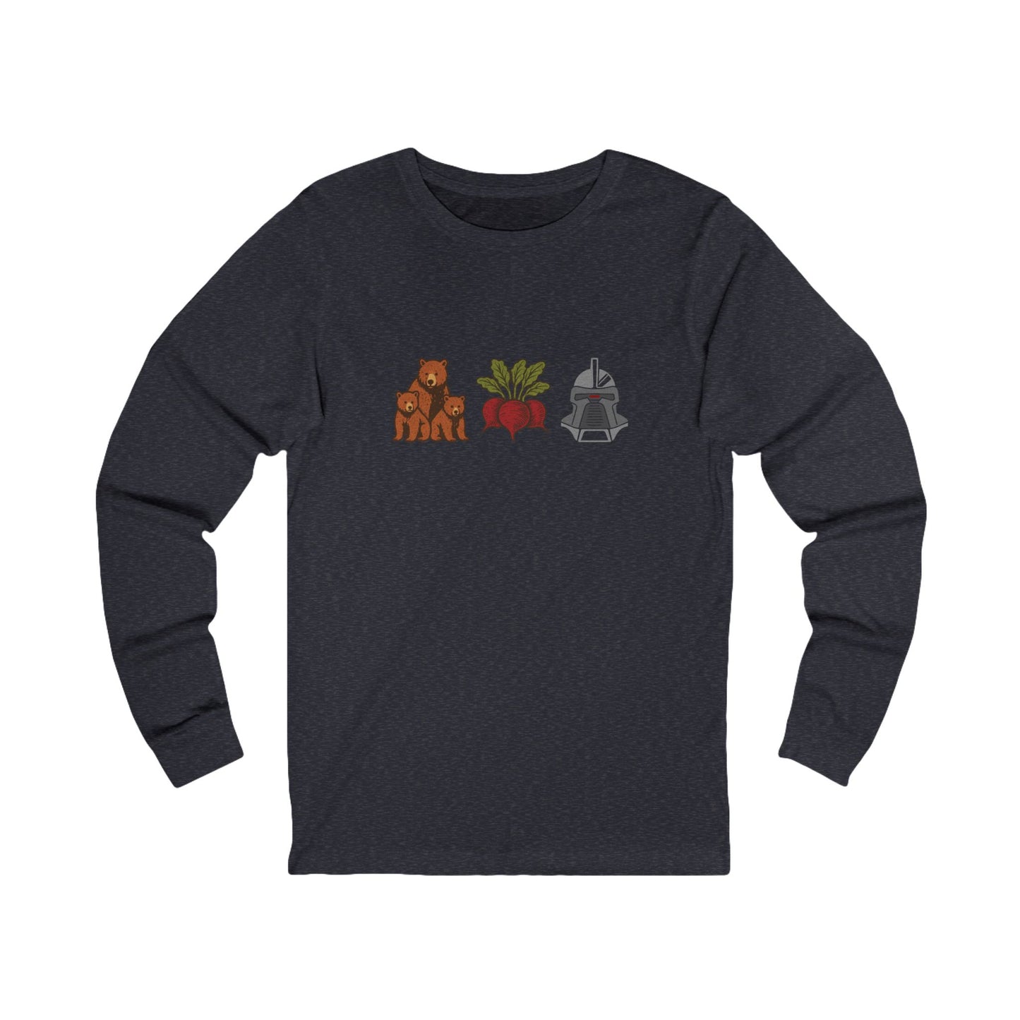 Bears, Beets, Battlestar (Icons) — Retro Long Sleeve (Dark)