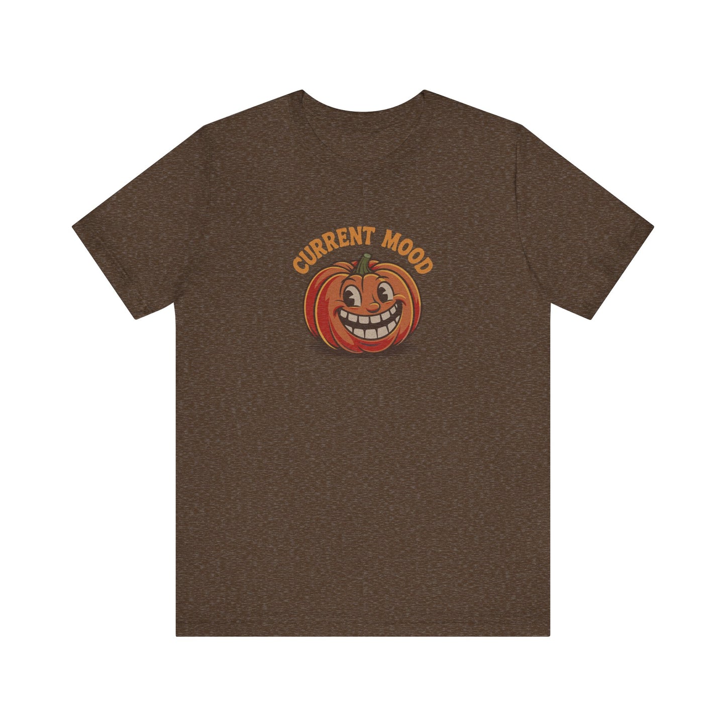 Current Mood (Toothy Jack) — Retro Halloween Tee (Dark)