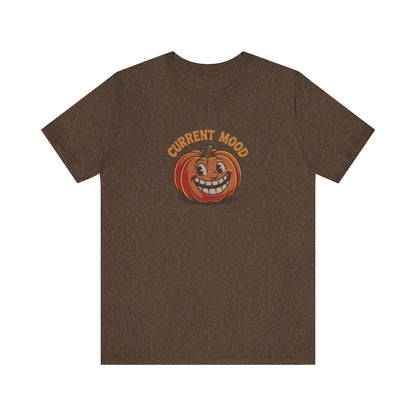 Current Mood (Toothy Jack) — Retro Halloween Tee (Dark)