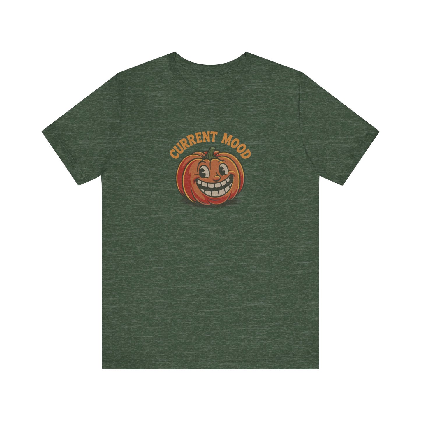 Current Mood (Toothy Jack) — Retro Halloween Tee (Dark)