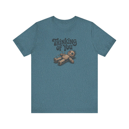 The Voodoo That You Do, So Well — Retro Voodoo Doll Tee (Light)