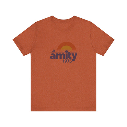 Amity Island 1975 — Jaws-Inspired Retro Tee (Light)