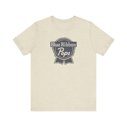 Blue Ribbon Pops Shirt — Funny Dad Gift, Retro Beer Dad Tee