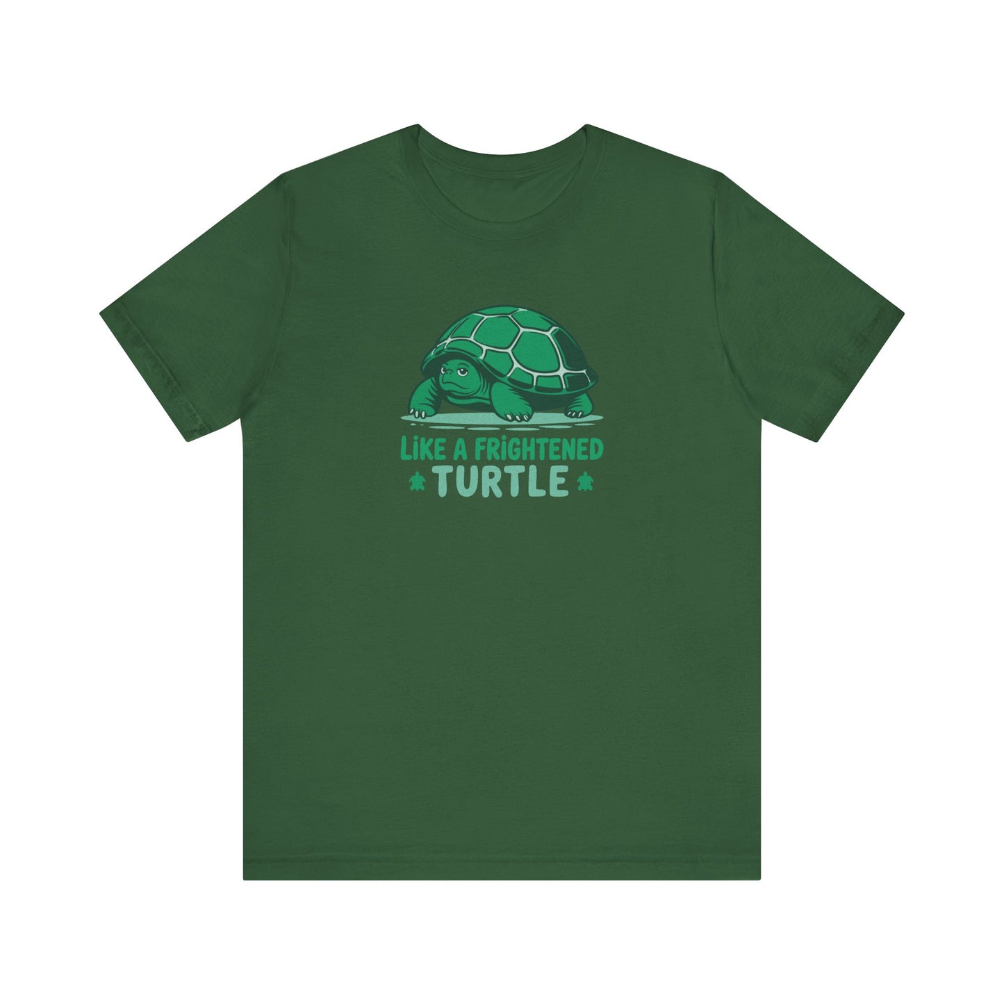 Like a Frightened Turtle — George Costanza Shrinkage Retro Tee (Dark)