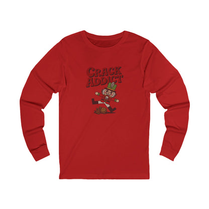 Crack Addict Nutcracker (Unhinged Remix) — Retro Long Sleeve (Light)