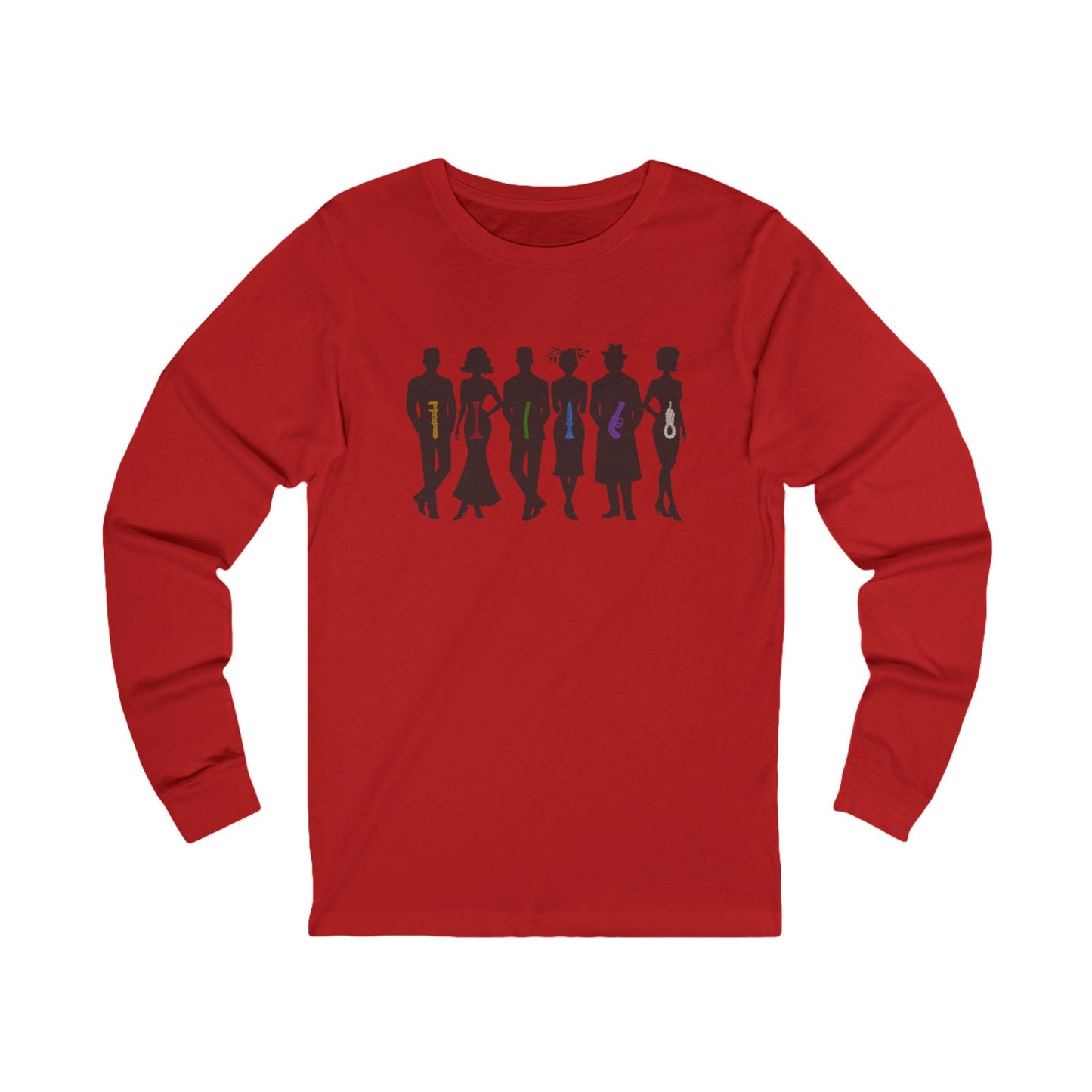 The Usual Suspects, Properly Armed — Clue Retro Long Sleeve (Light)