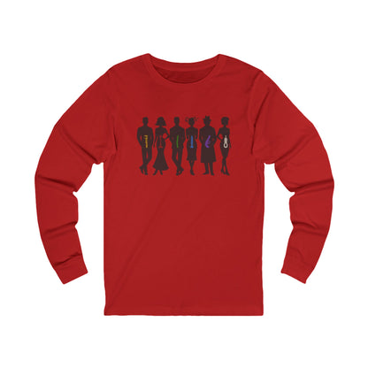 The Usual Suspects, Properly Armed — Clue Retro Long Sleeve (Light)