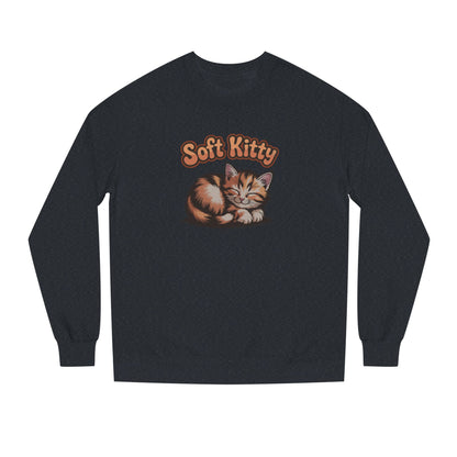 Soft Kitty Sick-Day Lullaby — Big Bang Theory Retro Sweatshirt (Dark)