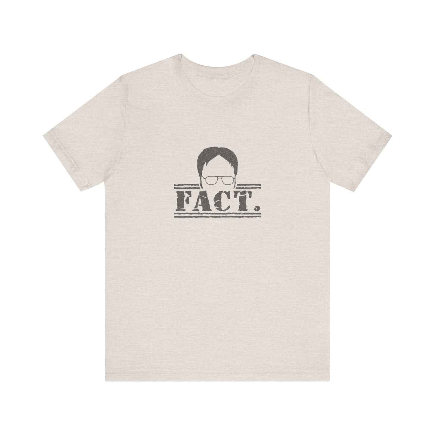 Dwight Schrute FACT. — The Office-Inspired Retro Tee (Light)