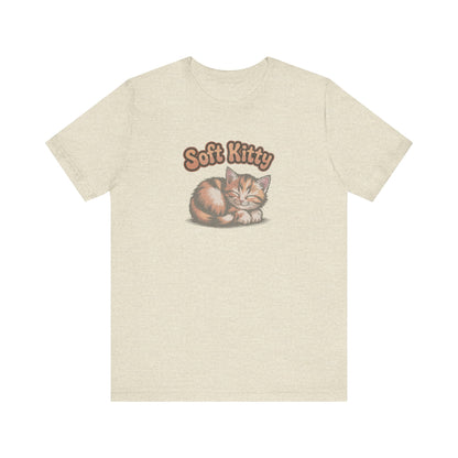 Soft Kitty Sick-Day Lullaby — Big Bang Theory Retro Tee (Light)
