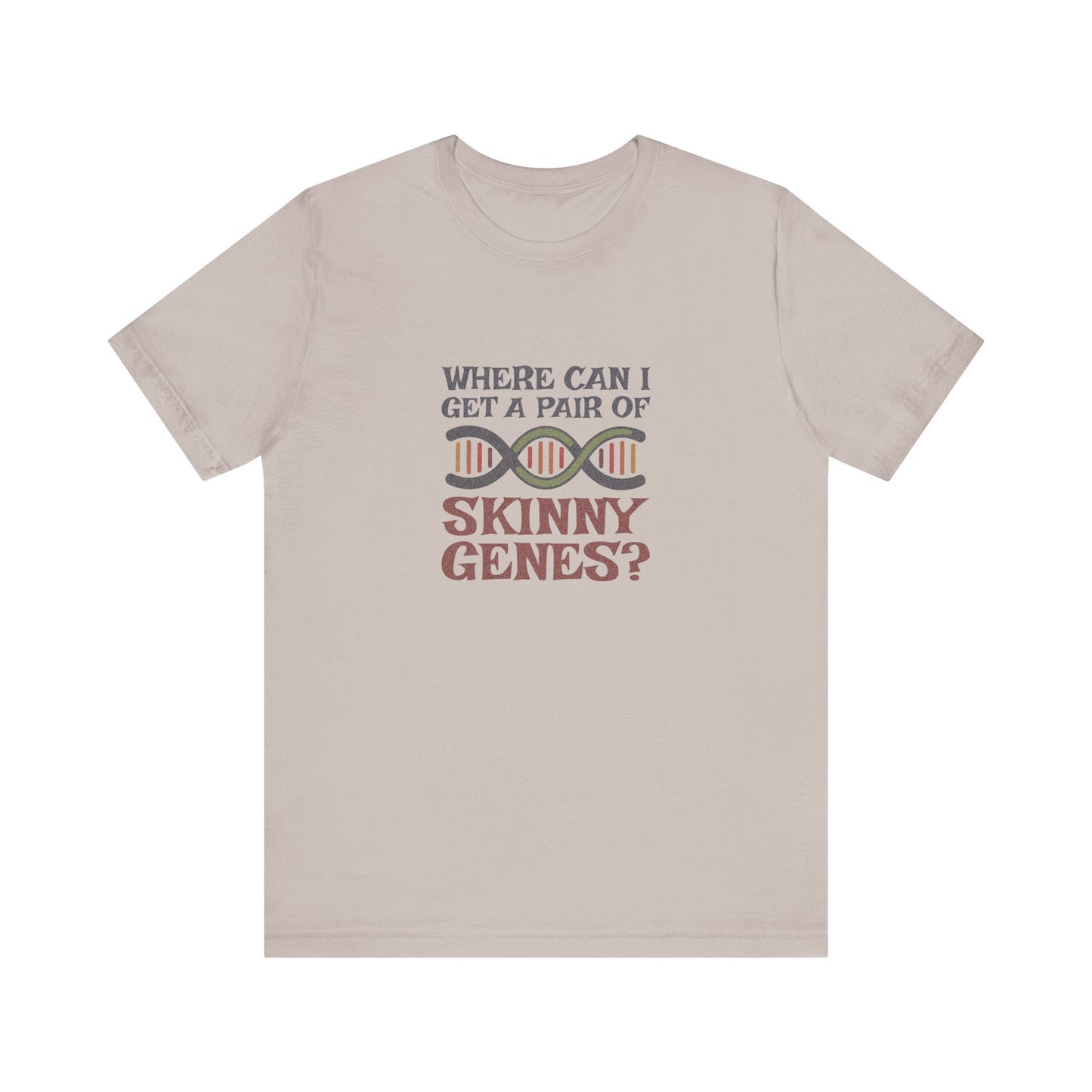 Pair of Skinny Genes (Colorful) — Retro Graphic Tee (Light)
