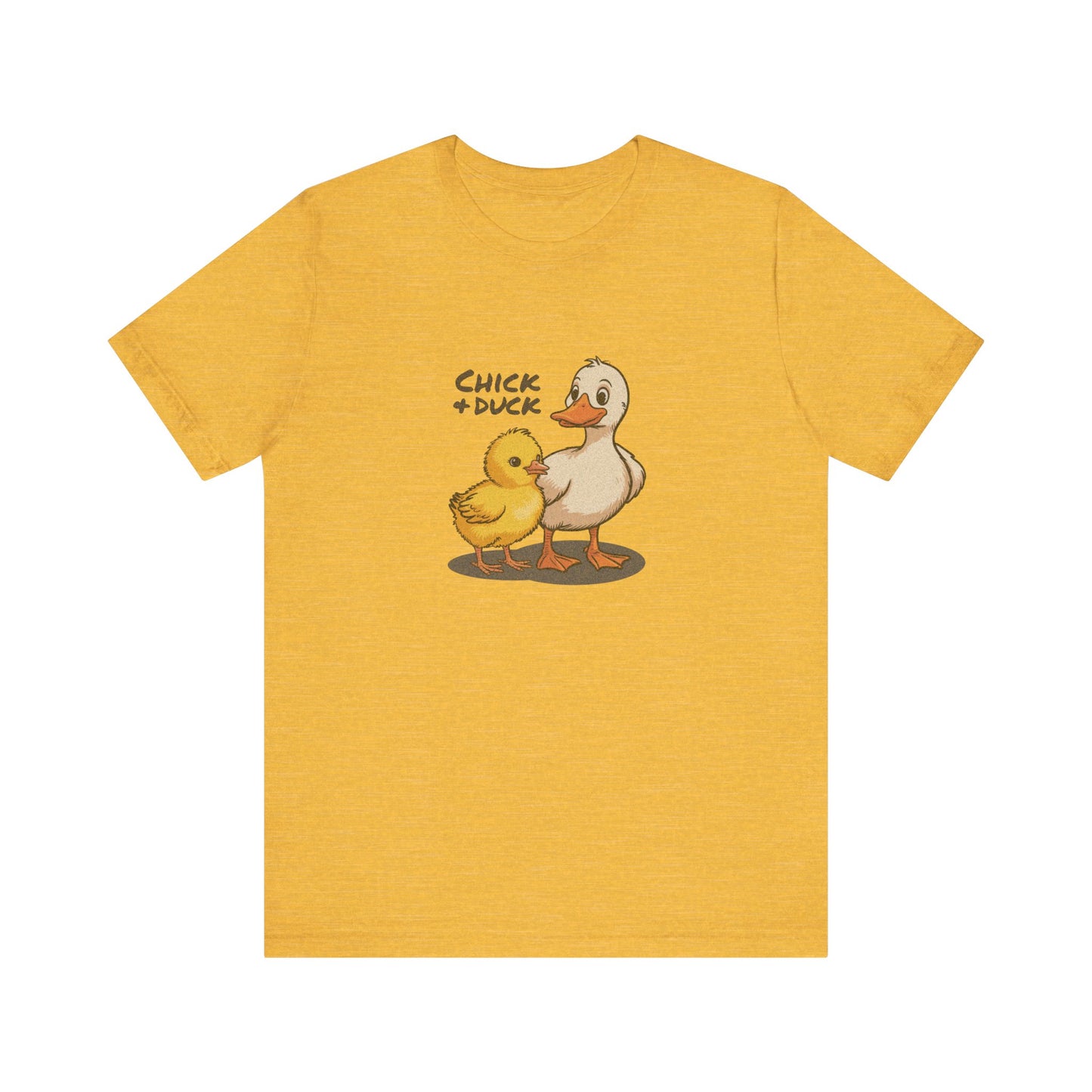 The Chick and the Duck — Friends Retro Tee (Light)