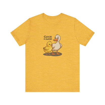The Chick and the Duck — Friends Retro Tee (Light)