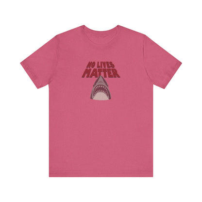 No Lives Matter — Jaws-Inspired Retro Tee (Light)