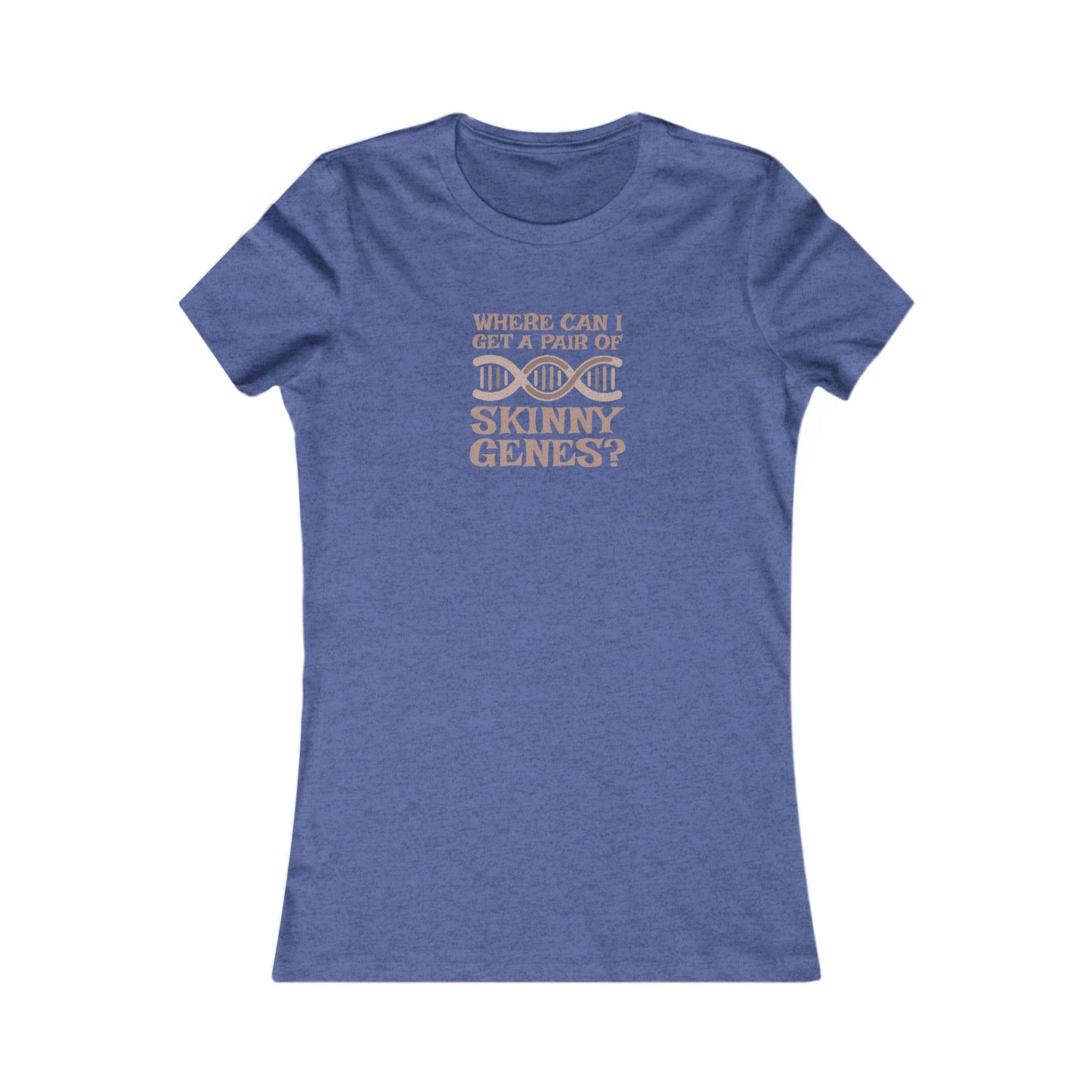 Pair of Skinny Genes — Retro Graphic Women's Tee (Dark)