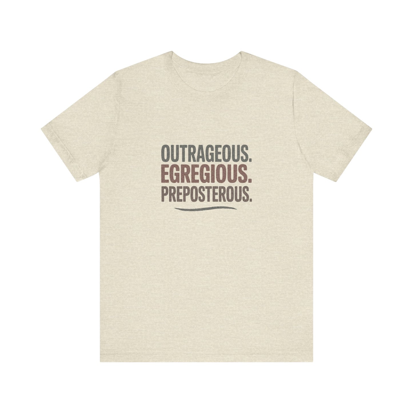 Outrageous Egregious Preposterous — Seinfeld Retro Tee (Light)