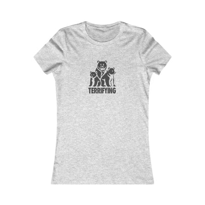 Bears Are Terrifying — Retro Silhouette Women's Tee (Light)