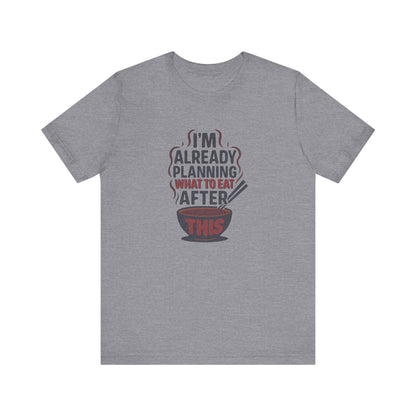 Planning What to Eat After This — Retro Foodie Tee (Light)