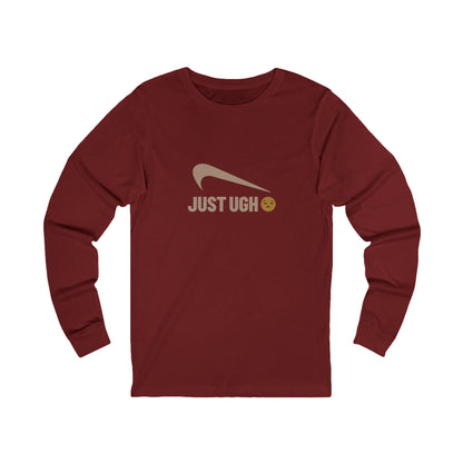 Just Ugh 😒 Athletic Parody — Retro Workout Long Sleeve (Dark)