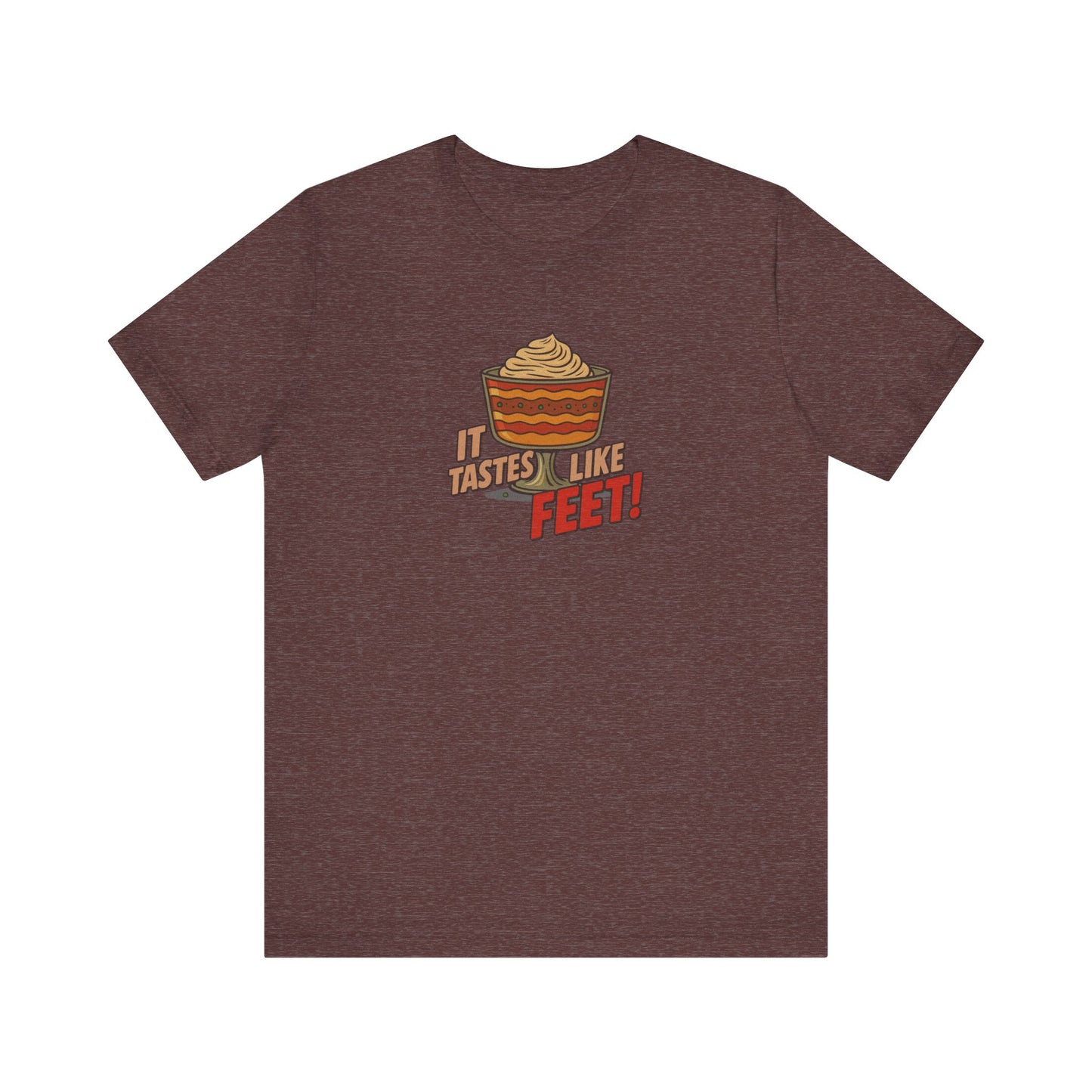 It Tastes Like Feet! — Thanksgiving Trifle Retro Tee (Dark)