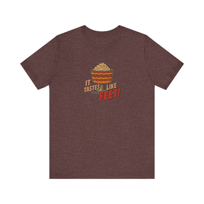 It Tastes Like Feet! — Thanksgiving Trifle Retro Tee (Dark)