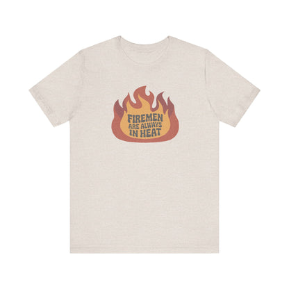 Firemen Are Always in Heat — Flirtatious Retro Tee (Light)