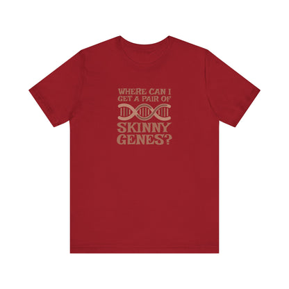 Pair of Skinny Genes — Retro Graphic Tee (Dark)