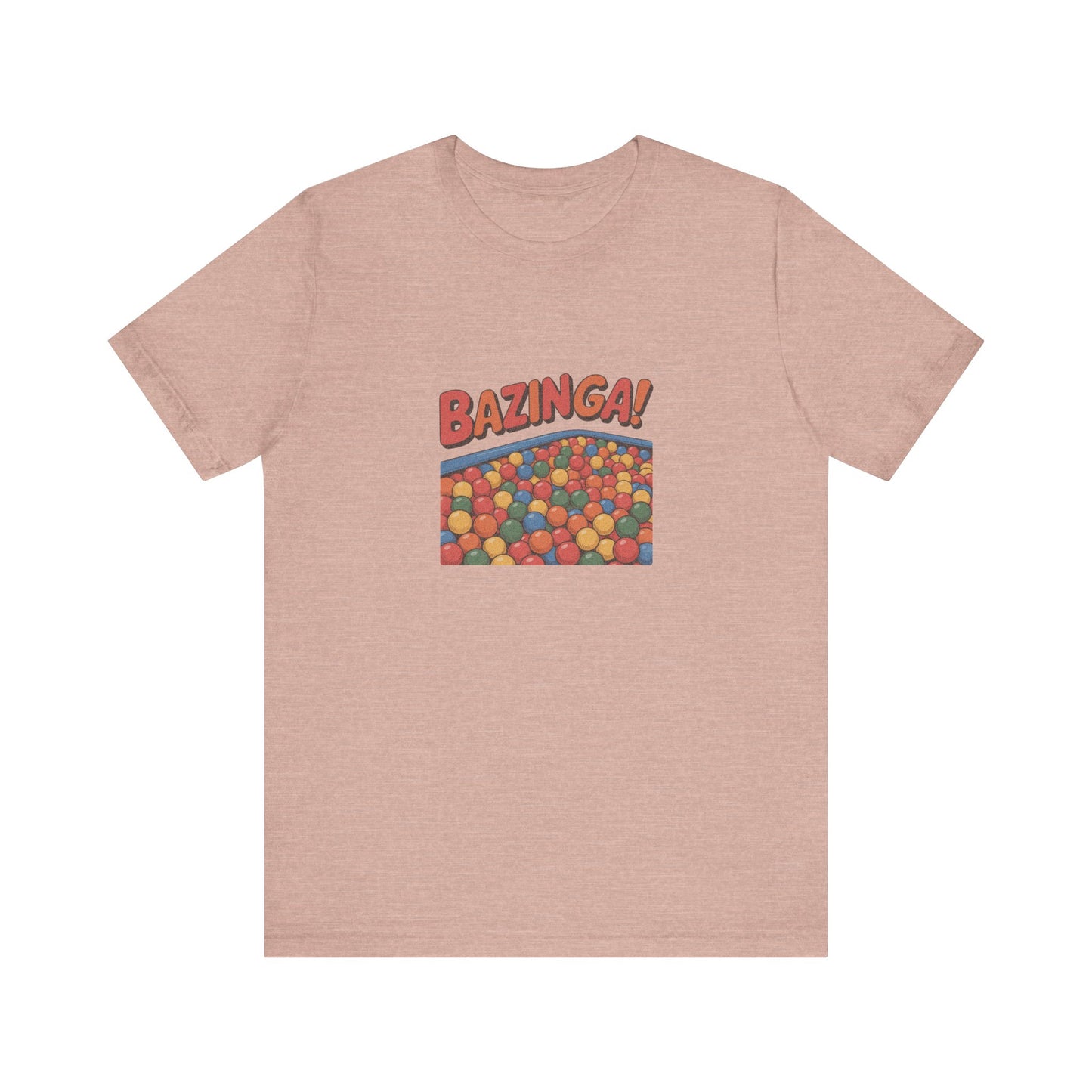 Bazinga! Ball Pit — Big Bang Theory Retro Tee (Light)