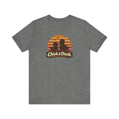 The Chick and the Duck — Friends Retro Tee (Light)