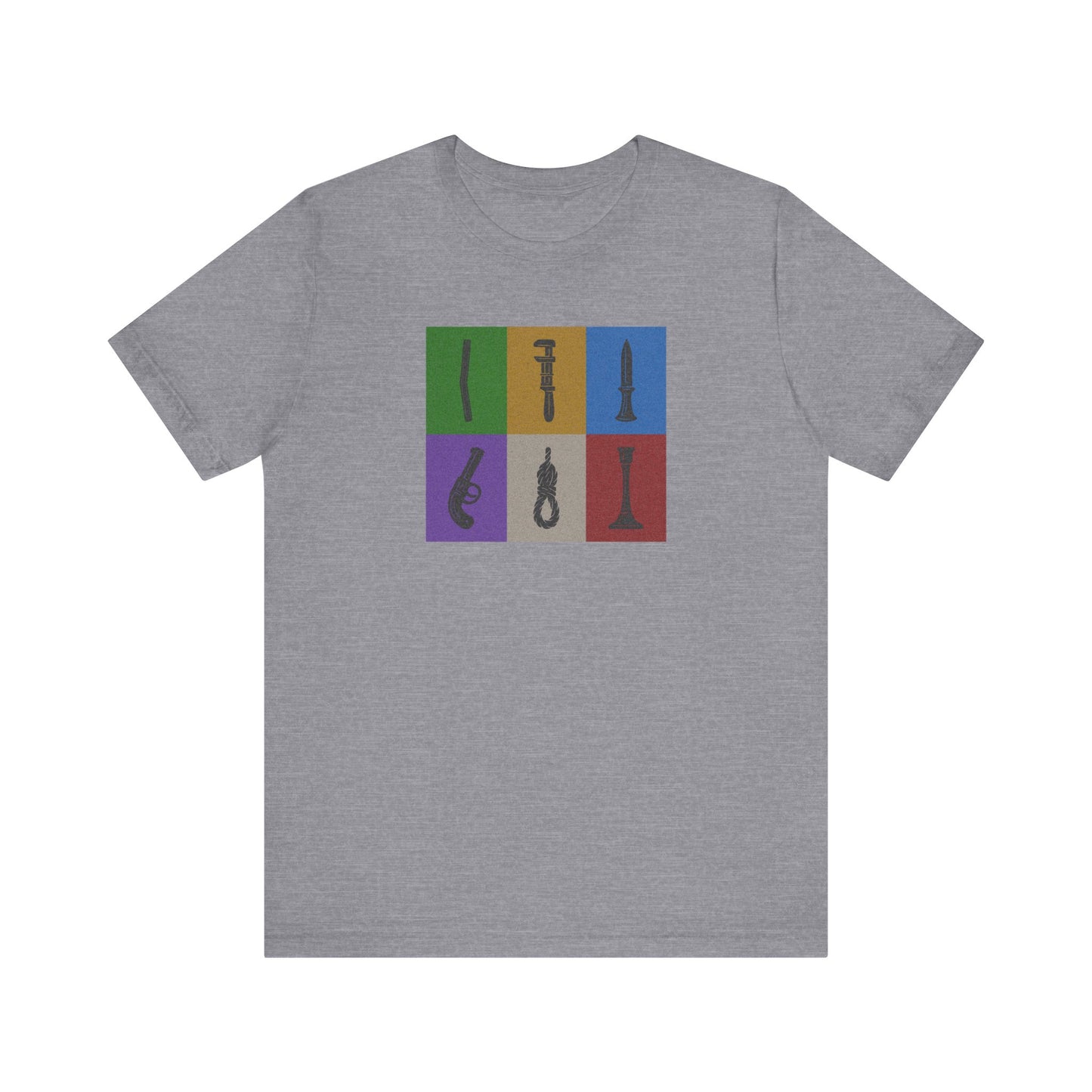 Six Ways Into the Evidence Locker — Clue Retro Tee (Light)