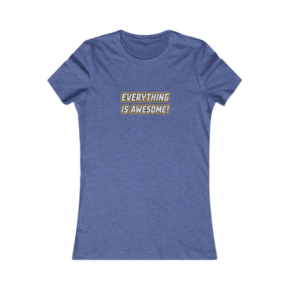 Everything is Awesome! — The LEGO Movie-Inspired Retro Women's Tee (Dark)