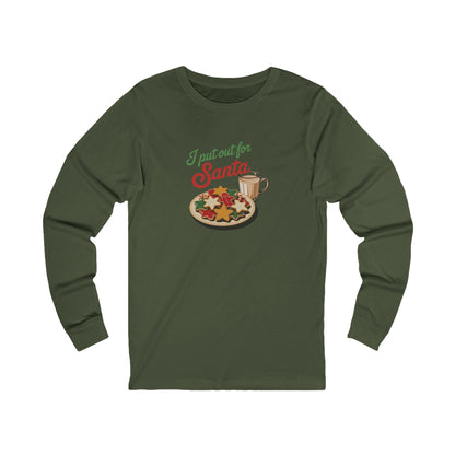I Put Out for Santa — Retro Christmas Cookies Long Sleeve (Dark)