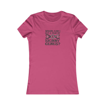 Pair of Skinny Genes — Retro Graphic Women's Tee (Light)