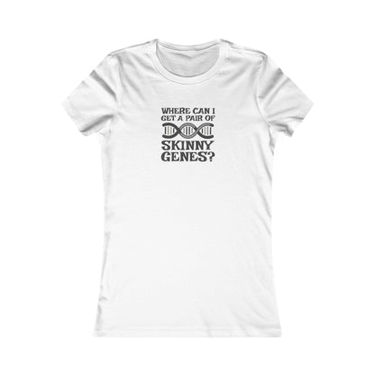 Pair of Skinny Genes — Retro Graphic Women's Tee (Light)