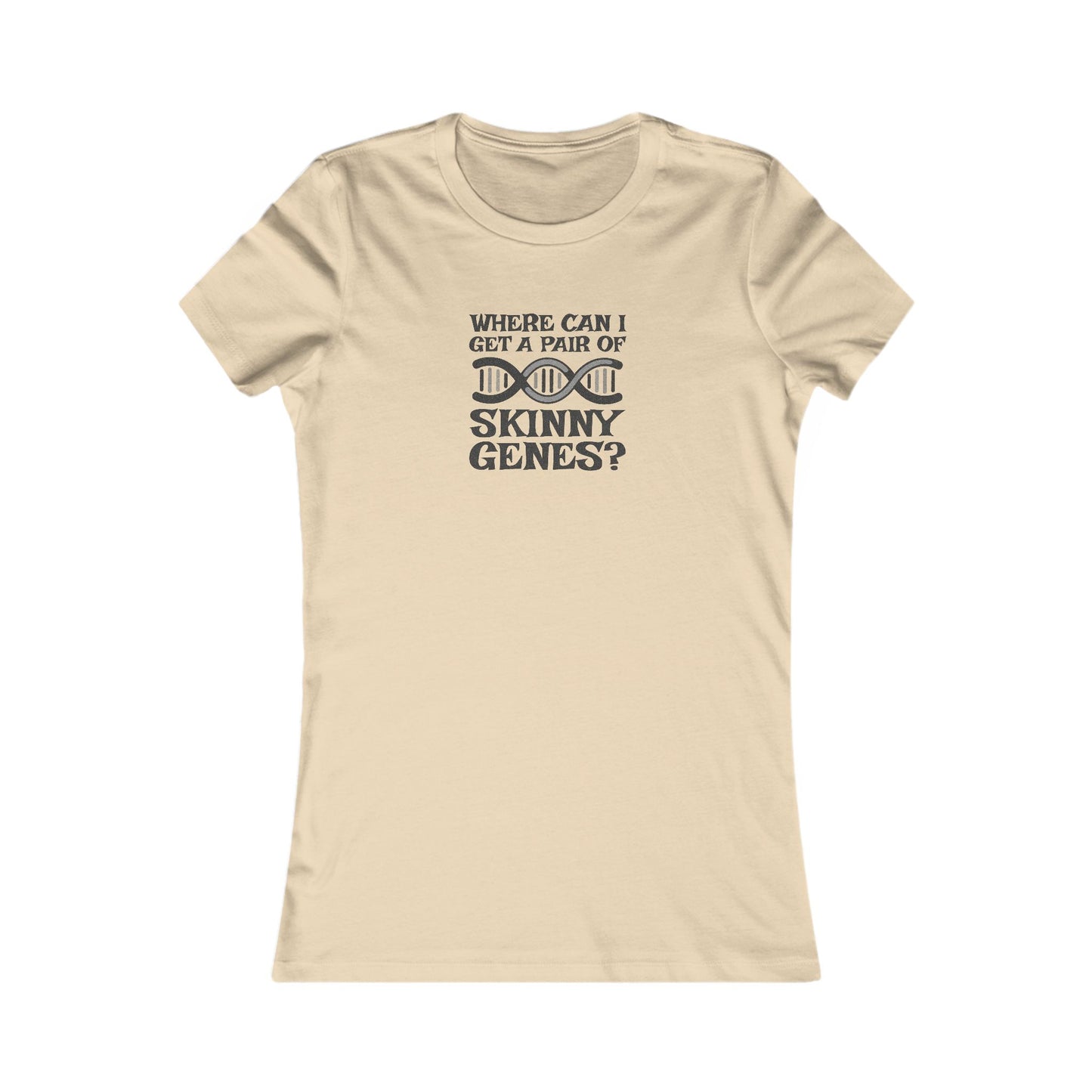 Pair of Skinny Genes — Retro Graphic Women's Tee (Light)