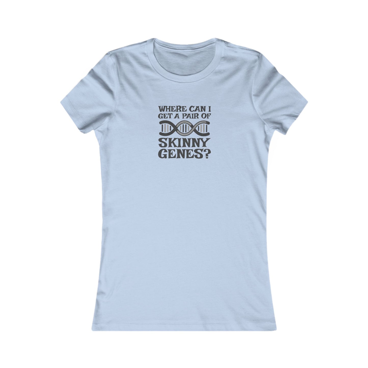 Pair of Skinny Genes — Retro Graphic Women's Tee (Light)