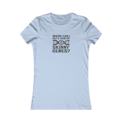 Pair of Skinny Genes — Retro Graphic Women's Tee (Light)