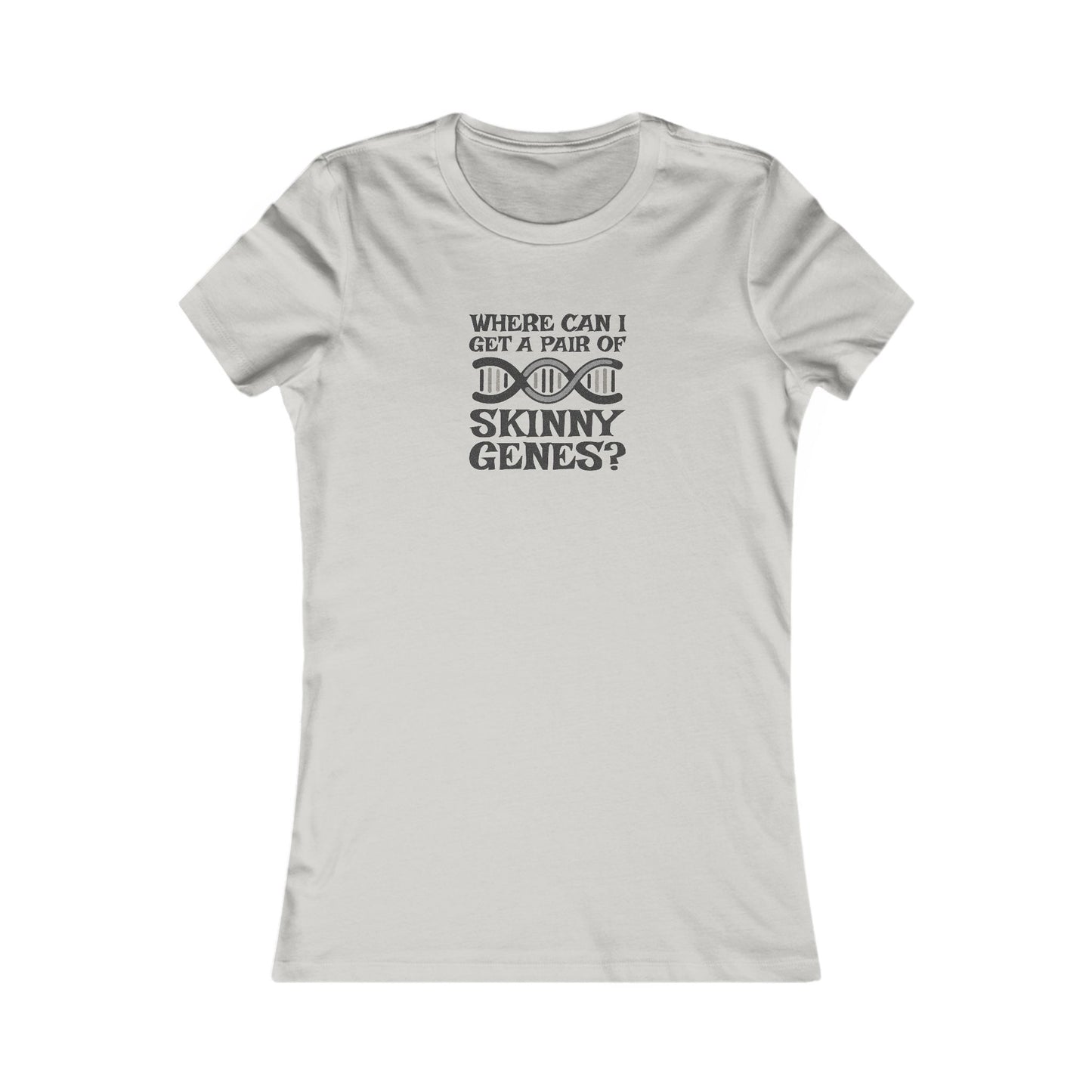 Pair of Skinny Genes — Retro Graphic Women's Tee (Light)
