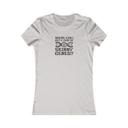Pair of Skinny Genes — Retro Graphic Women's Tee (Light)