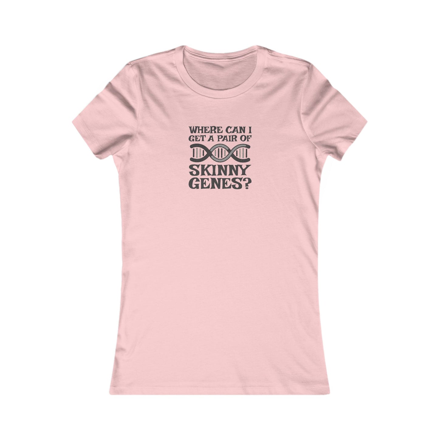 Pair of Skinny Genes — Retro Graphic Women's Tee (Light)