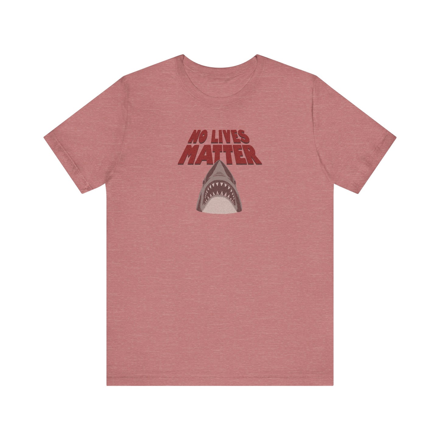 No Lives Matter — Jaws-Inspired Retro Tee (Light)