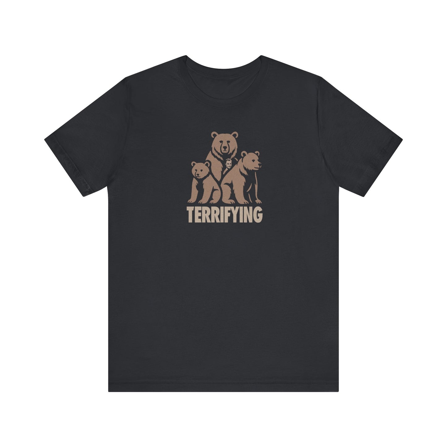 Bears Are Terrifying — Retro Silhouette Tee (Dark)