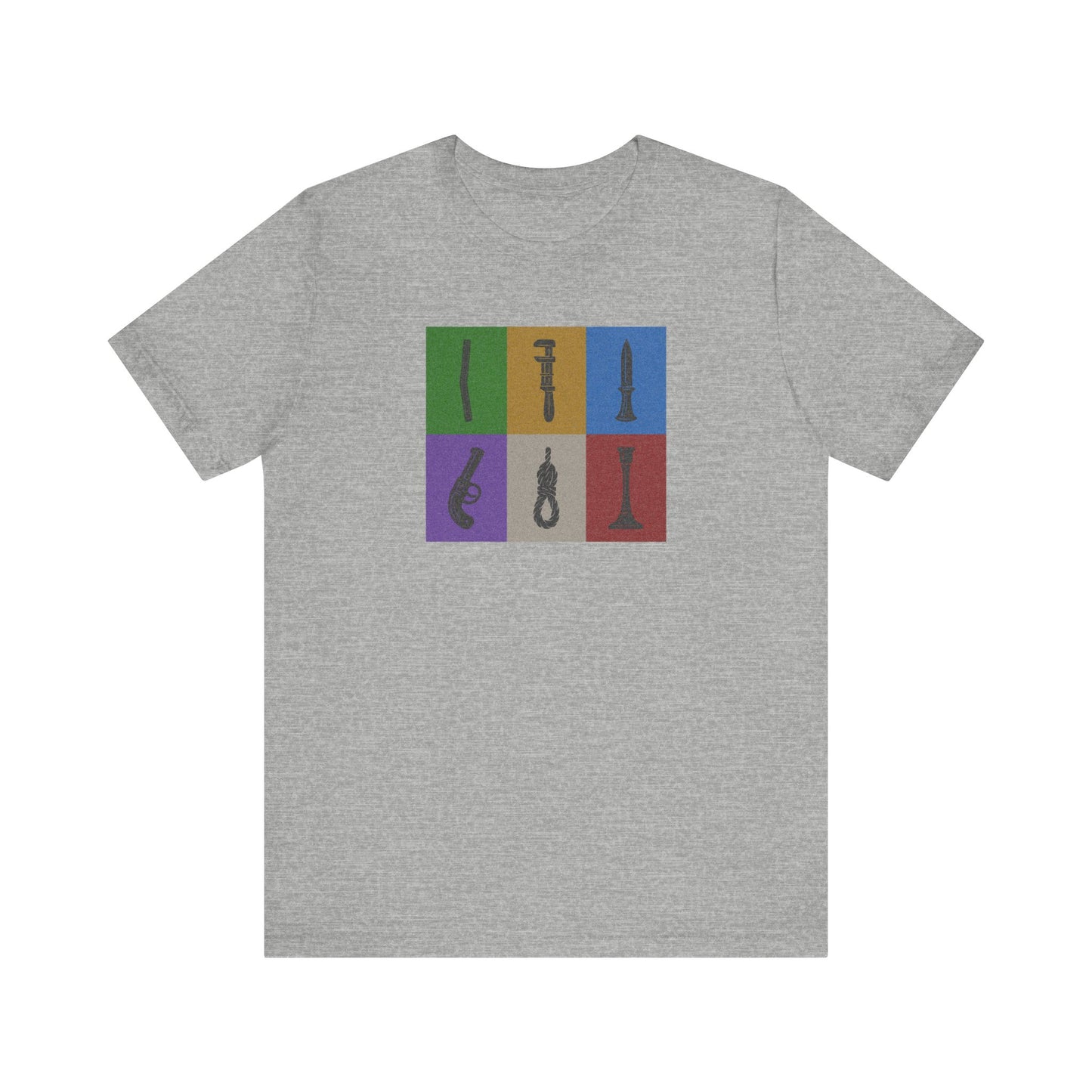 Six Ways Into the Evidence Locker — Clue Retro Tee (Light)