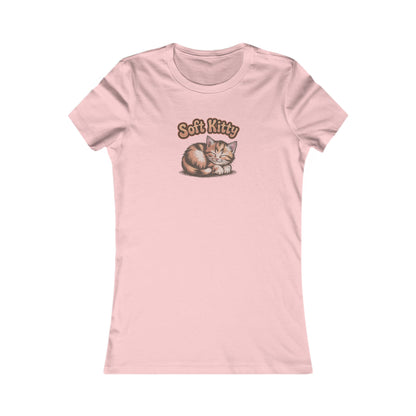 Soft Kitty Sick-Day Lullaby — Big Bang Theory Retro Women's Tee (Light)