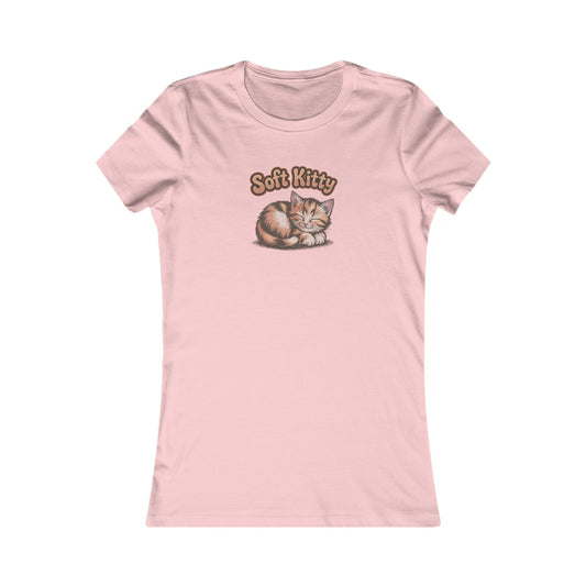 Soft Kitty Sick-Day Lullaby — Big Bang Theory Retro Women's Tee (Light)