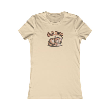 Soft Kitty Sick-Day Lullaby — Big Bang Theory Retro Women's Tee (Light)