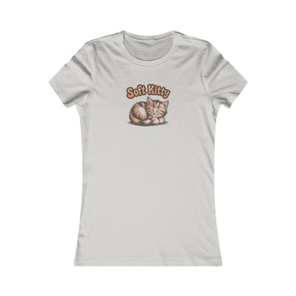 Soft Kitty Sick-Day Lullaby — Big Bang Theory Retro Women's Tee (Light)