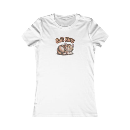 Soft Kitty Sick-Day Lullaby — Big Bang Theory Retro Women's Tee (Light)