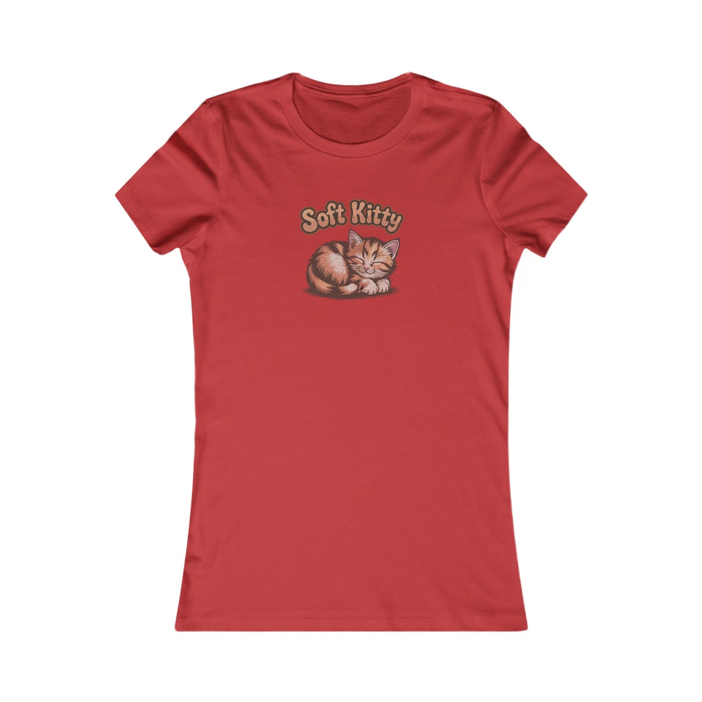Soft Kitty Sick-Day Lullaby — Big Bang Theory Retro Women's Tee (Light)