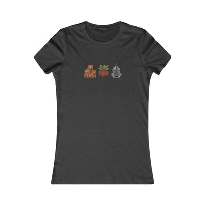 Bears, Beets, Battlestar (Icons) — Retro Women's Tee (Dark)